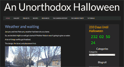 Desktop Screenshot of anunorthodoxhalloween.com