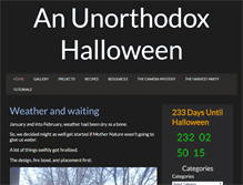 Tablet Screenshot of anunorthodoxhalloween.com